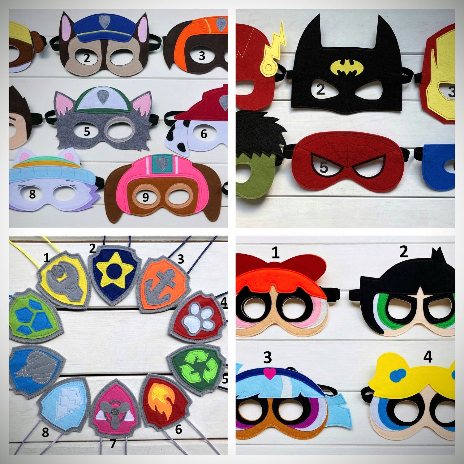 Party Masks & Badges