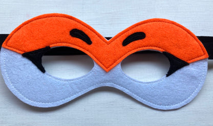 handmade felt black lady bug mask