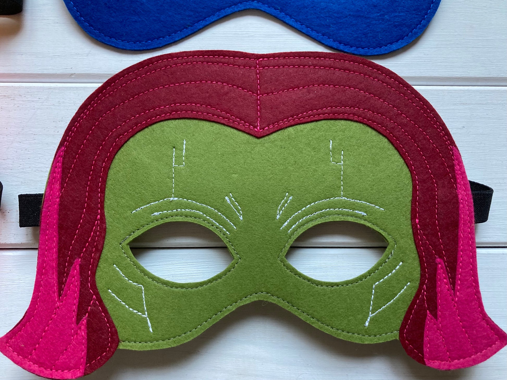 handmade felt gamora mask