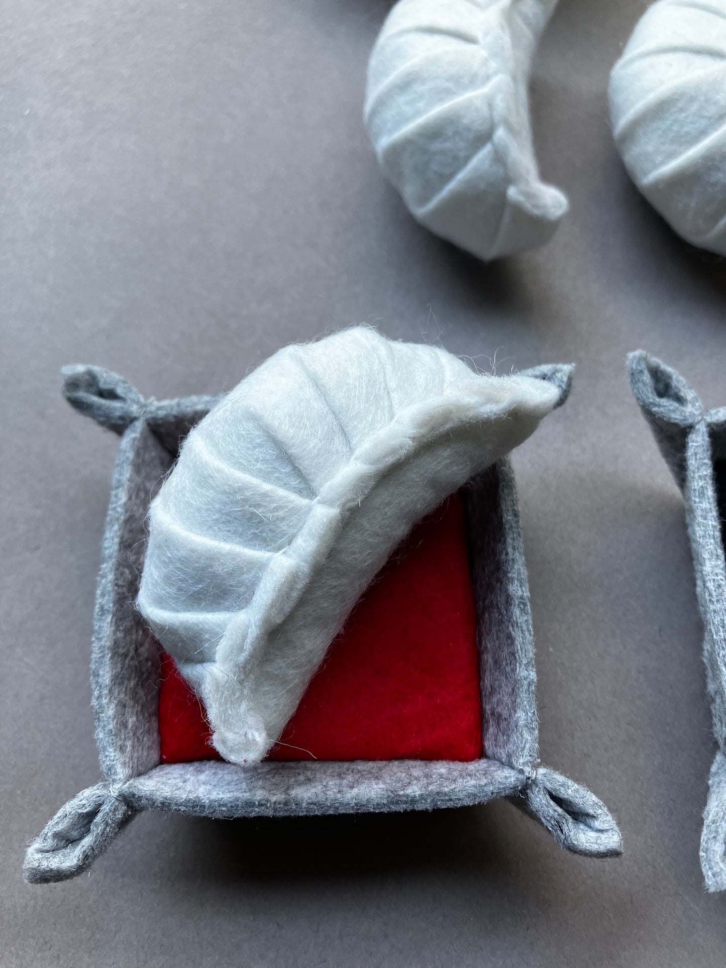 Dim Sum Spielessen-Set: Handgemachtes Filz Montessori Küchenspielzeug