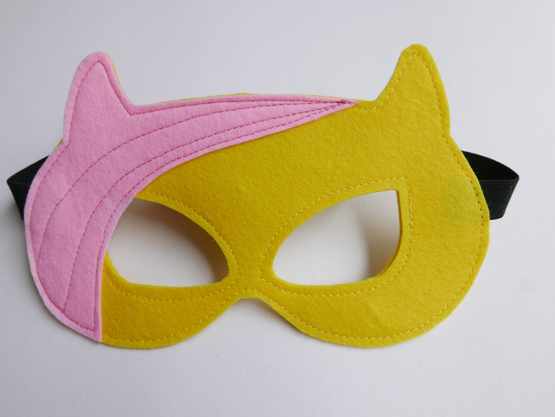 handmade felt colorful pony masks, inspired from my little rainbow dash