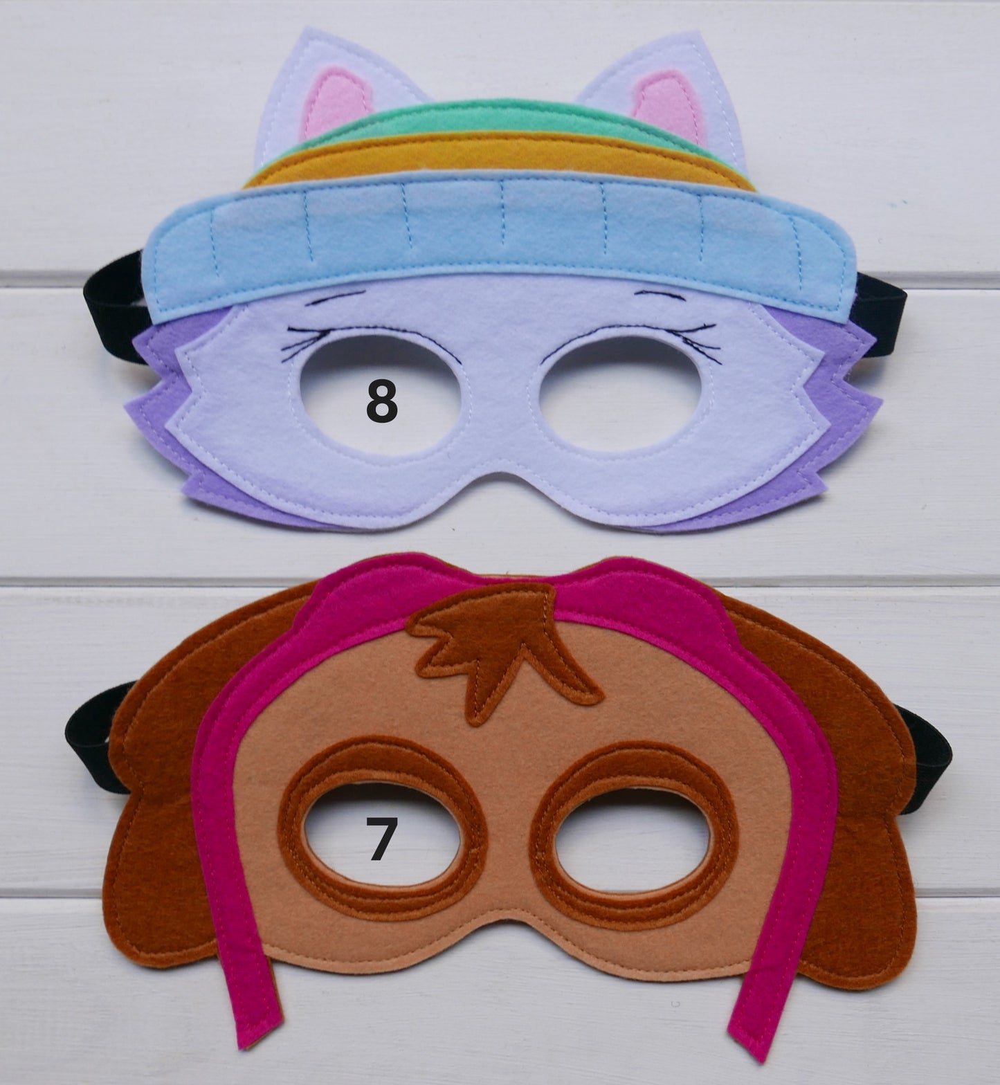 Pups Inspired Handmade Felt Party Masks | Halloween Costume | Birthday Party Favors