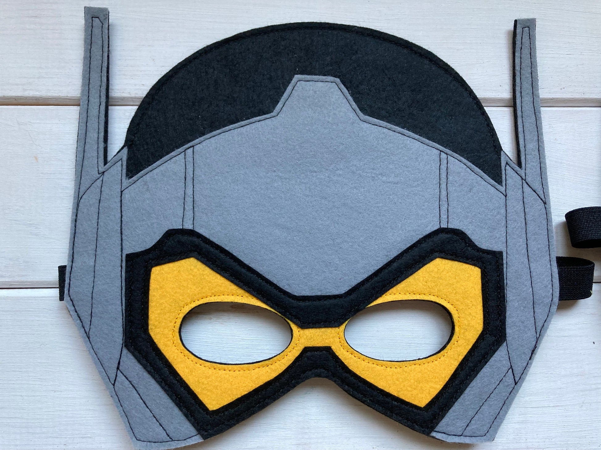 handmade felt wasp mask