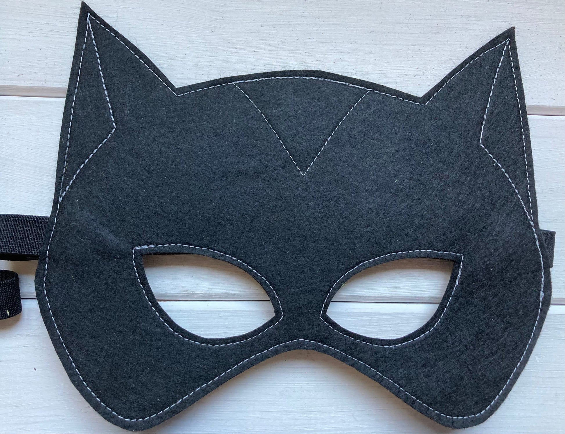 handmade felt cat woman mask