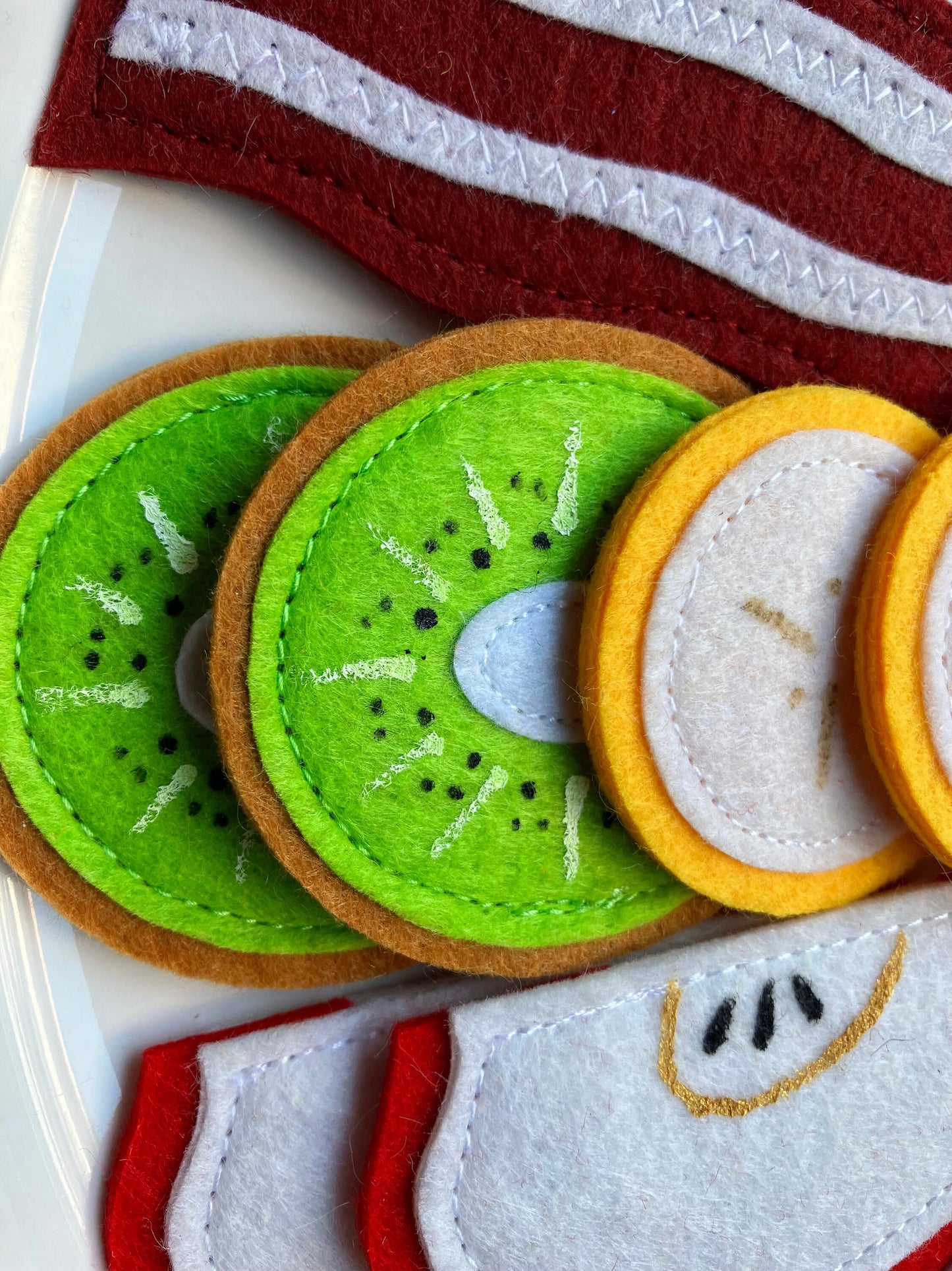 Pfannkuchen-Frühstück-Spielset (Groß): Handgemachtes Montessori-Spielzeug aus Filz