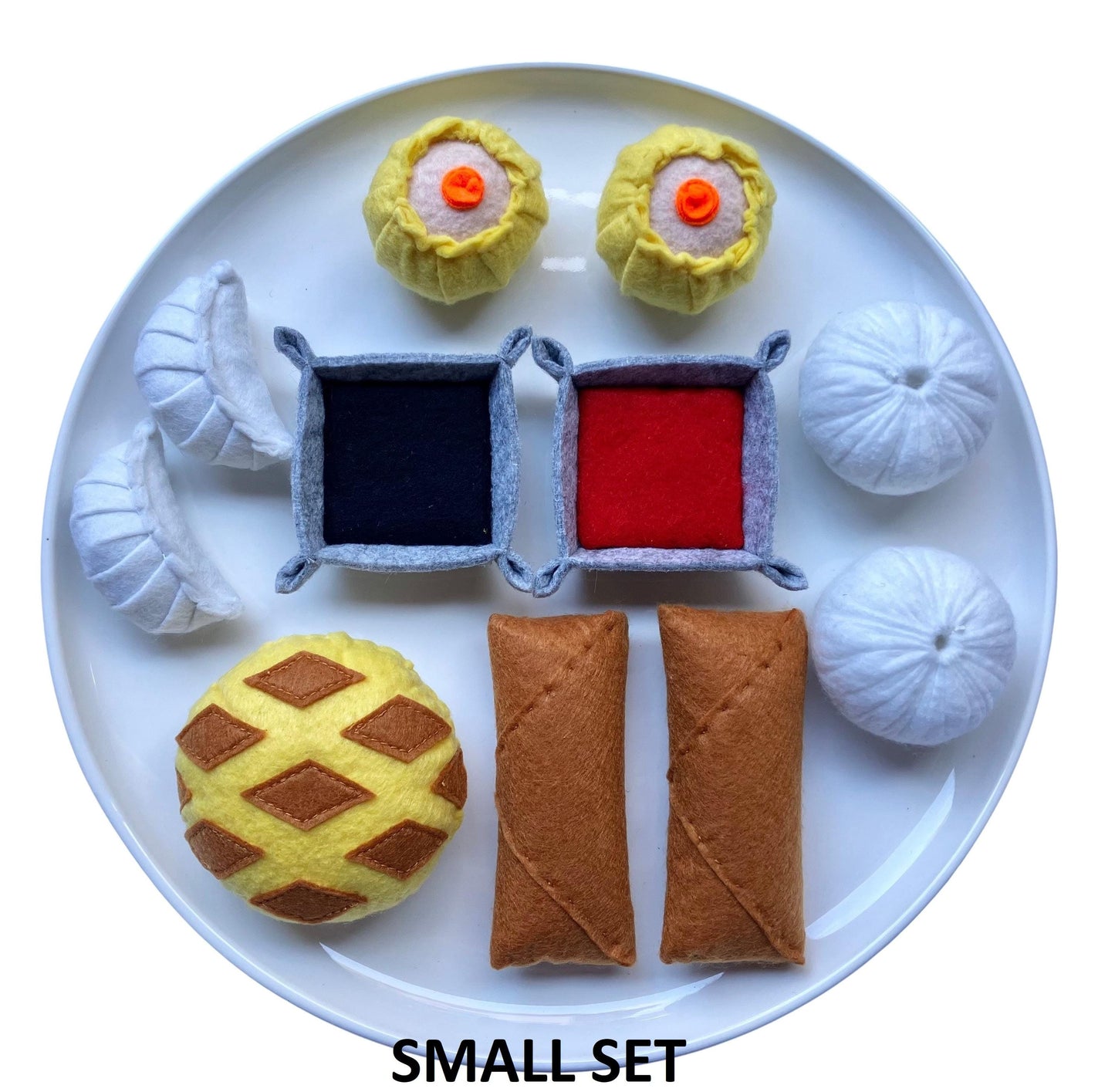 Dim Sum Spielessen-Set: Handgemachtes Filz Montessori Küchenspielzeug