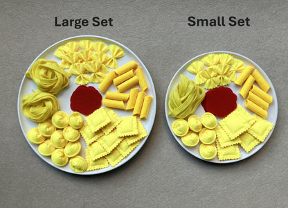Nudel-Spielset | Handgefertigtes Filz-Montessori-Küchenspielzeug | MorKuzuNY
