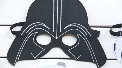 Star Wars Inspired Handmade Felt Party Masks | Birthday Party and Halloween